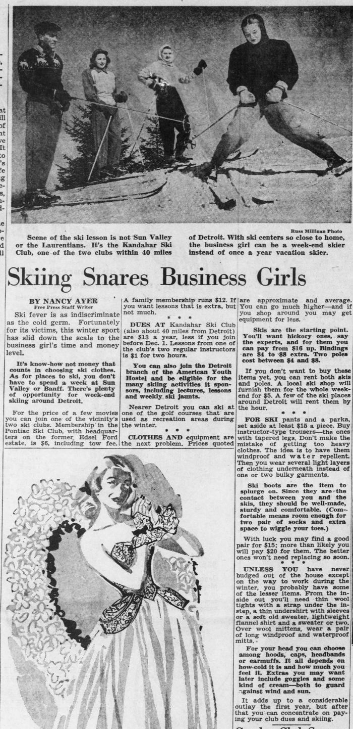 Kandahar Ski Club (Summit Ski Club) - Feb 9 1948 Article